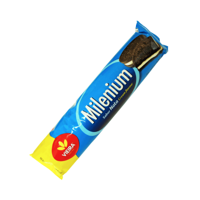 BISCOITO DE CHOCOLATE RECHEADO C/CREME NATA