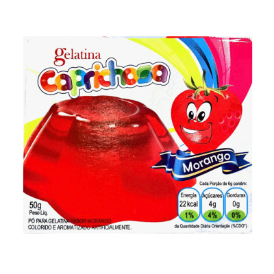 GELATINA DE MORANGO 50g