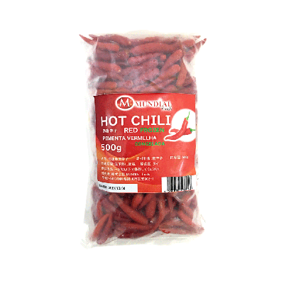 HOT CHILI RED FROZEN 500g (THAILAND or VIETNAM)