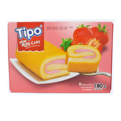 TIPO MINI ROLL CAKE STRAWBERRY CREAM 180g