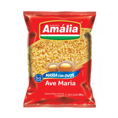 SANTA AMÁLIA MACARRÃO AVE MARIA COM OVOS 500g