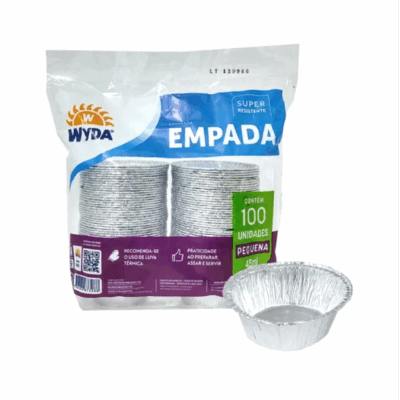 FORMA P/EMPADA ALUMÍNIO (P) 45ml X 100unid