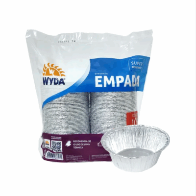 FORMA P/EMPADA ALUMÍNIO (M) 100ml X 100unid